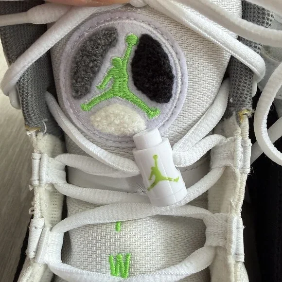 Nike JORDAN 6 Rings GS Sneakers Electric Green Black White 323419-130 Size 6.5Y - Picture 14 of 16